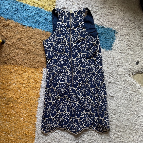 LILLY PULITZER Embroidered Sand Dollar Augusta Dress 12 - Picture 2 of 4